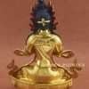 Fully Gold Gilded 9" Vajradhara Buddha Statue, Dorje Chang, Beautiful Hand Carved Details - Back