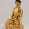 Fully Gold Gilded 8.75" Amitabha Buddha Statue - Left