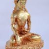 Fully Gold Gilded 10.5" Crowned Shakyamuni Buddha Statues - Right