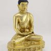 Fully Gold Gilded 8.5" Amitabha Buddha Statue - Right
