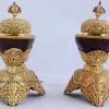 5.75" Kapala Set (Oxidized Copper Alloy, 24 karat Gold Gilded) - Gallery