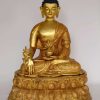 Fully Gold Gilded 19" Medicine Buddha Statue - Front