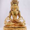 Fully Gold Gilded 20″ Amitayus Statue - Front