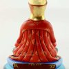 Multicolored 6.5" Guru Gampopa Statue (Gilded 24k Gold) - Back