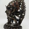 Oxidized Copper 10.5" Vajrakilaya Statue with Consort - Left