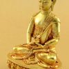 Fully Gold Gilded 8.25" Amitabha Buddha Statue (Gold Painted Face) - Left