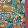 Padmapani Tibetan Thangka 33.25" x 23.75", 24k Gold Detailing - Bottom Right