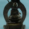 Oxidized Copper 13.5" Guru Rinpoche Statue w/Frame - Back