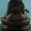 Oxidized Copper 13.5" Guru Rinpoche Statue w/Frame - Back Detail