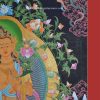 Maitreya Buddha Tibetan Thangka Painting 33.25" x 23.75" (24k Gold Detailing) - Top Right
