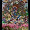 Palden Lhamo Tibetan Thangka Painting 32.75" x 22.75" (24k Gold Detailing) - Gallery