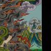 Palden Lhamo Tibetan Thangka Painting 32.75" x 22.75" (24k Gold Detailing) - Right Center