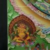 Shakyamuni Buddha Mandala Thangka Painting 32.5" x 23.5" (24k Gold Detailing) - Bottom left