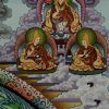 Shakyamuni Buddha Mandala Thangka Painting 32.5" x 23.5" (24k Gold Detailing) - Top Right