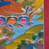 Medicine Buddha Tibetan Thangka Painting 29.75" x 22.25" (24k Gold Detail) - Bottom Right