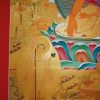 Shakyamuni Buddha Tibetan Thangka Painting 42" x 30.75" (24k Gold Detail) - Bottom Left