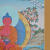 Amitabha Buddha Thangka, 26" x 20.25" (24k Gold Detail) - Top Right