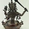 Oxidized Copper 14" Jampelyang Sculpture (Sword of Wisdom) - Back