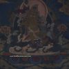 Yellow Dzambhala Tibetan Thangka Painting 50.25" x 37.5" (24k Gold Detailing) - Detail