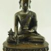 Oxidized Copper 14" Medicine Buddha Statue (Made in Patan) - Front