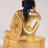 Fully Gold Gilded 7.5" Guru Milarepa Statue (24k Gold) - Back