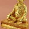Fully Gold Gilded 7.75" Guru Marpa Statue (24k Gold) - Left