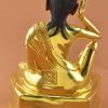 Fully Gold Gilded 7.25" Guru Milarepa Statue (24k Gold Gilded) - Back
