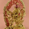 Fully Gold Gilded 13.5" Chakrasamvara Statue w/Consort (Handmade) - Right