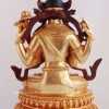 Fully Gold Gilded 9.75 Chenrezig Bodhisattva Statue - Back