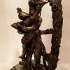 Oxidized Copper 25cm Chakrasamvara Statue w/Consort (Handmade) - Left