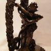Oxidized Copper 25cm Chakrasamvara Statue w/Consort (Handmade) - Right