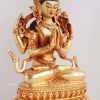 Fully Gold Gilded 9.75 Chenrezig Bodhisattva Statue - Right