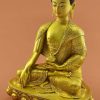 Fully Gold Gilded 13.5" Shakyamuni Buddha Statue - Left