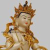 Partly Gold Gilded 52cm Standing Vajrasattva Statue - Face