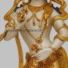 Partly Gold Gilded 52cm Standing Vajrasattva Statue - Front Middle