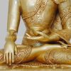 Fully Gold Gilded 52cm Masterpiece Shakyamuni Buddha Statue - Front Middle