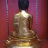 Fully Gold Gilded 18" Medicine Buddha Statue - Back