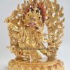 Fully Gold Gilded 9.75" Vajrapani Statue - Gallery