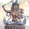 Oxidized Copper 8" Manjushri Statue - Gallery