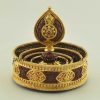 Tibetan Mandala Set 8" Gold and Silver Plated, Handmade (Semiprecious Stones) - Inner