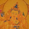 Vajrasattva Shakti Tibetan Thangka Painting 16" x 12.5" (Yab Yum) - Face Details