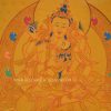Vajrasattva Shakti Tibetan Thangka Painting 16" x 12.5" (Yab Yum) - Front Details