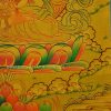 Vajrasattva Tibetan Thangka Painting 15" x 12" (Hand Painted) - Bottom Right