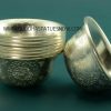 3.5" Set of Eight Offering Bowls, Fully Silver Plated, Fine Hand Carvings - Inner