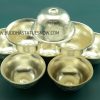 3.5" Set of Eight Offering Bowls, Fully Silver Plated, Fine Hand Carvings - Upper