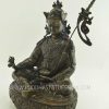 Oxidized Copper 13.5" Guru Rinpoche Statue Handmade - Left