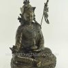 Oxidized Copper 13.5" Guru Rinpoche Statue Handmade - Right