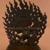 Oxidized Copper 14.5" Hayagriva Statue w/Shakti (Wrathful Avalokiteshvara) - Back