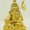 Fully Gold Gilded 10" Guru Rinpoche Statue (Handmade) - Gallery