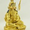 Fully Gold Gilded 10" Guru Rinpoche Statue (Handmade) - Right